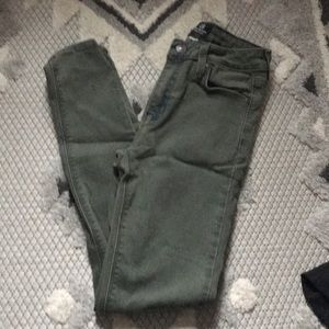 Just black olive jeans